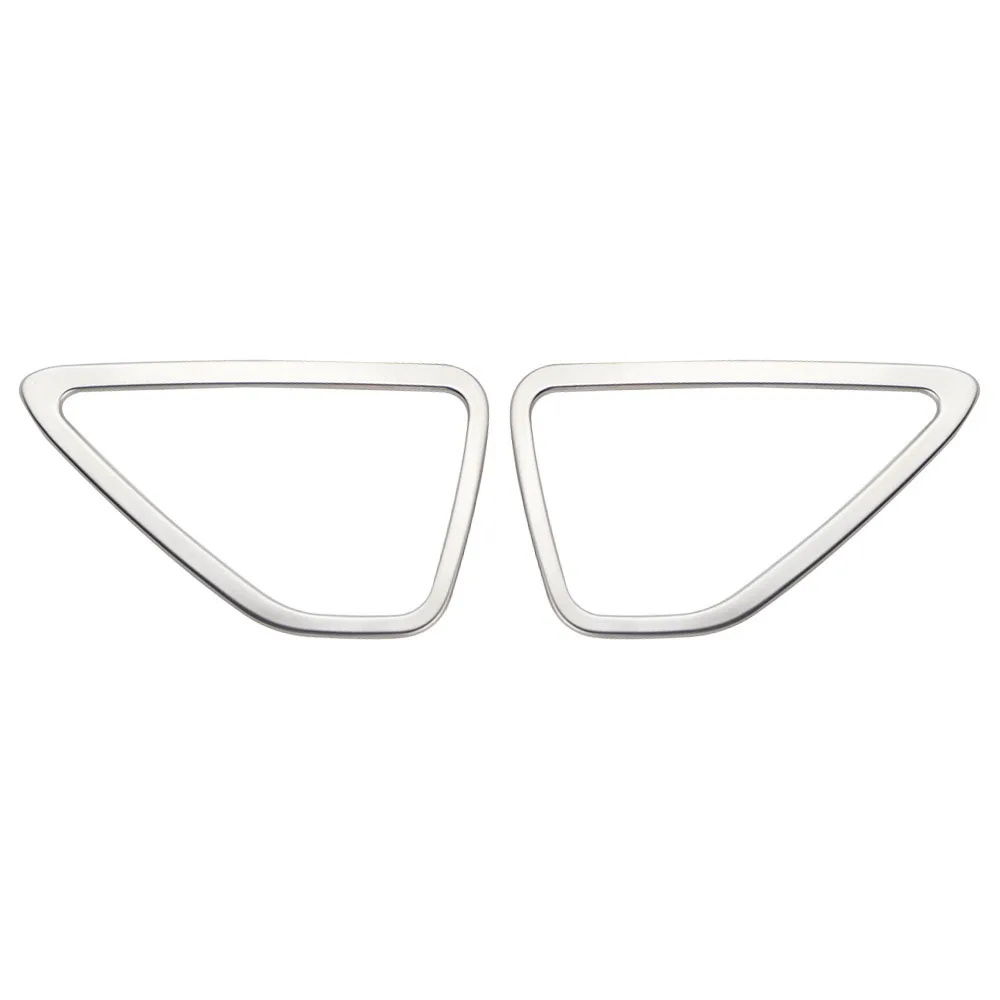 Auto-Styling 2-teiliges Set Edelstahl Armaturenbrett Klimaanlagen-Auslass Dekorationsabdeckung für Peugeot 208 2008 2020-2024 – Detail 6