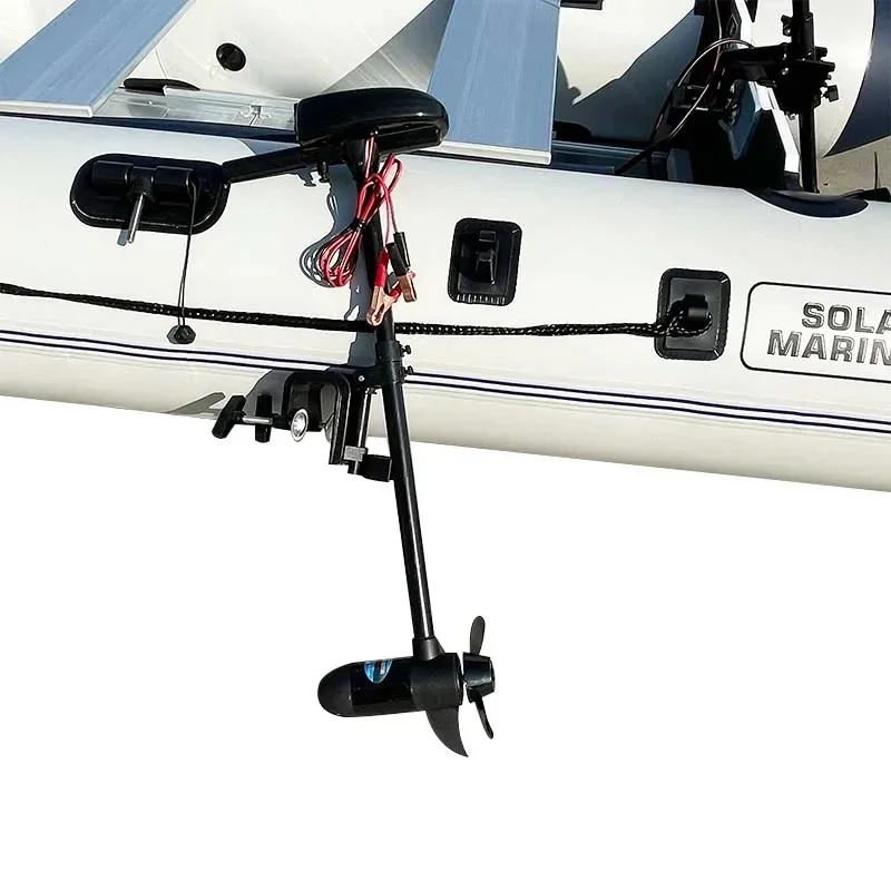 Solar Marine 18Lb Dc 12V Motore Elettrico Fuoribordo A Traina Albero Corto Per Barche Da Pesca Gonfiabili Kayak Con Vite Di Elica