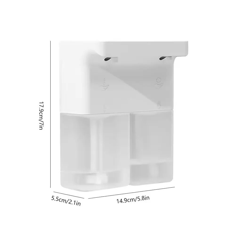 300ML*2 Big Capacity Double-Head Intelligent Hand Washing Machine Wall-Mounted Touchless Electric Automatic Sense Soap Dispenser soap dispenser soap pump soap dispenser head wall mounted dispenser