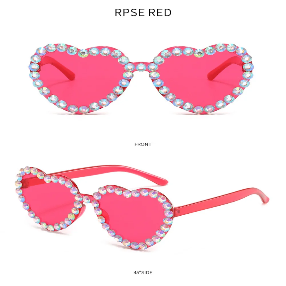 Lentes de Sol Rimless Corazón con Strass (UV400) Sd4d2643e5b004195bf98165c36ed838bP