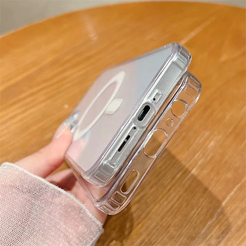 Magnetic Transparent HD Clear Protective Phone Case