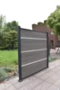 Wood Plastic With Metal Decoration Panel Composite Fence 3