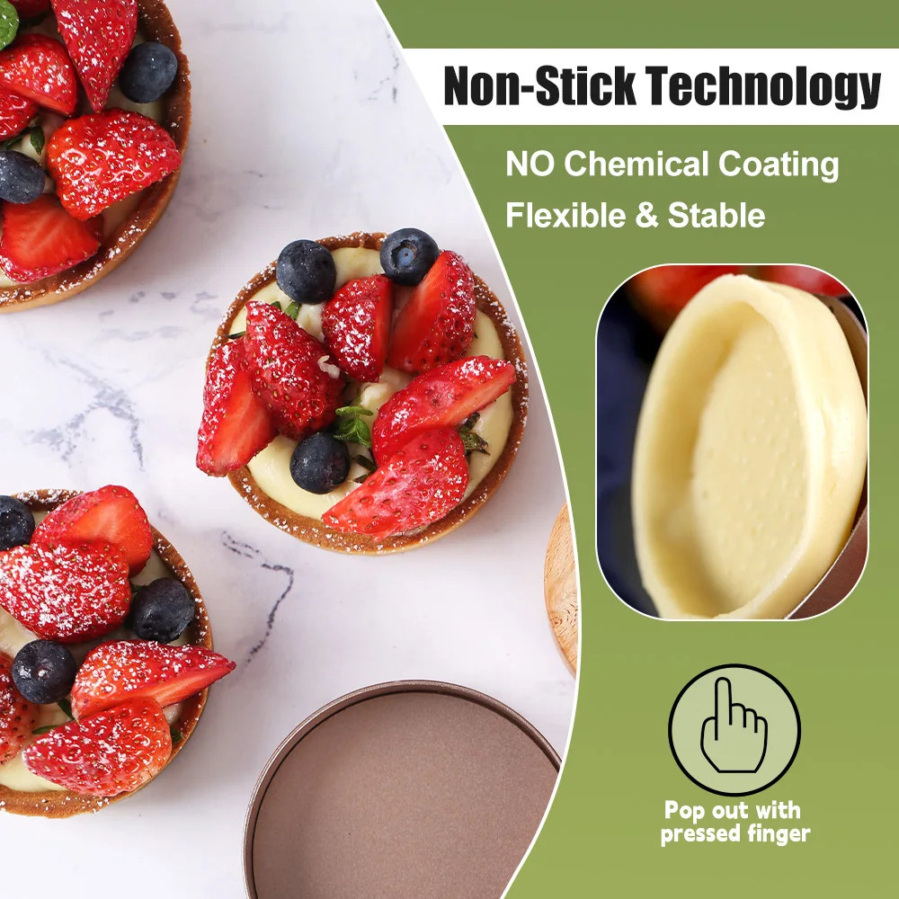 12 X Stampi in Silicone per Muffin Riutilizzabili per Torte