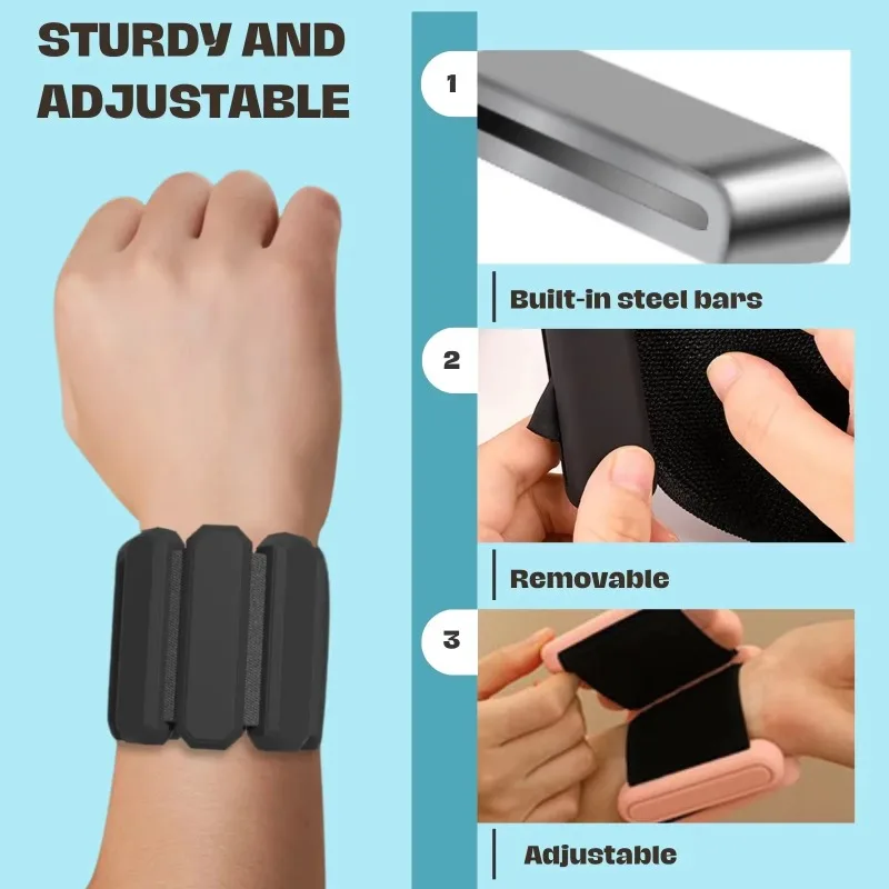 450/900g Wrist Weight Bracelet Adjustable Weights Wearable Ankle&Wrist Weight Wristband for Fitness Running Yoga Gym Training wrist straps wrist support wrist support band wrist sweat wristbands wrist sweatband