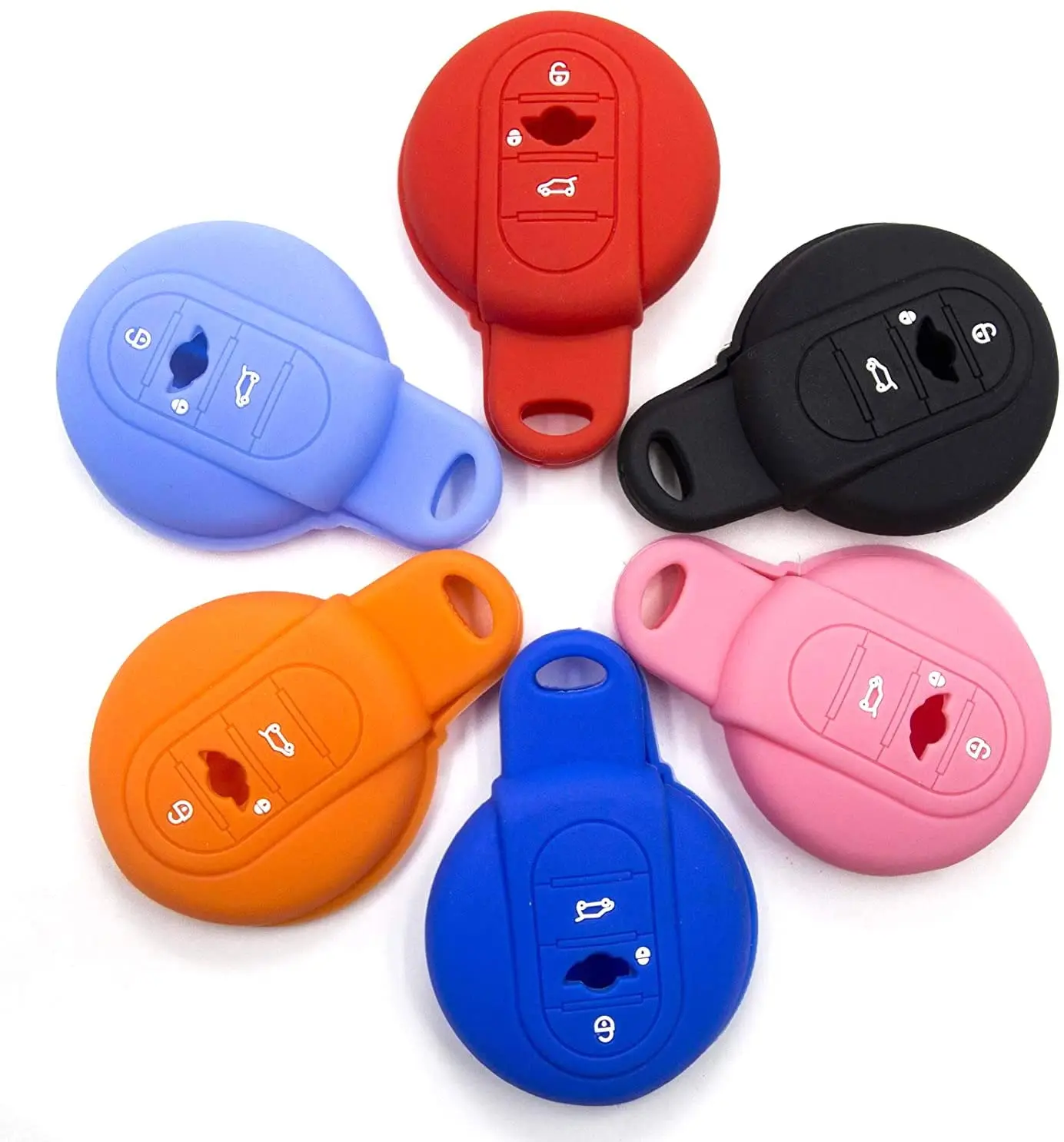 Silicone Car Key Case Cover For Mini Cooper F55 F56 F60 Clubman