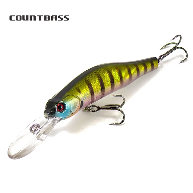 COUNTBASS 80mm 3-5/32,90mm 3-35/64,110mm 4-21/64 Minnow Hard Baits