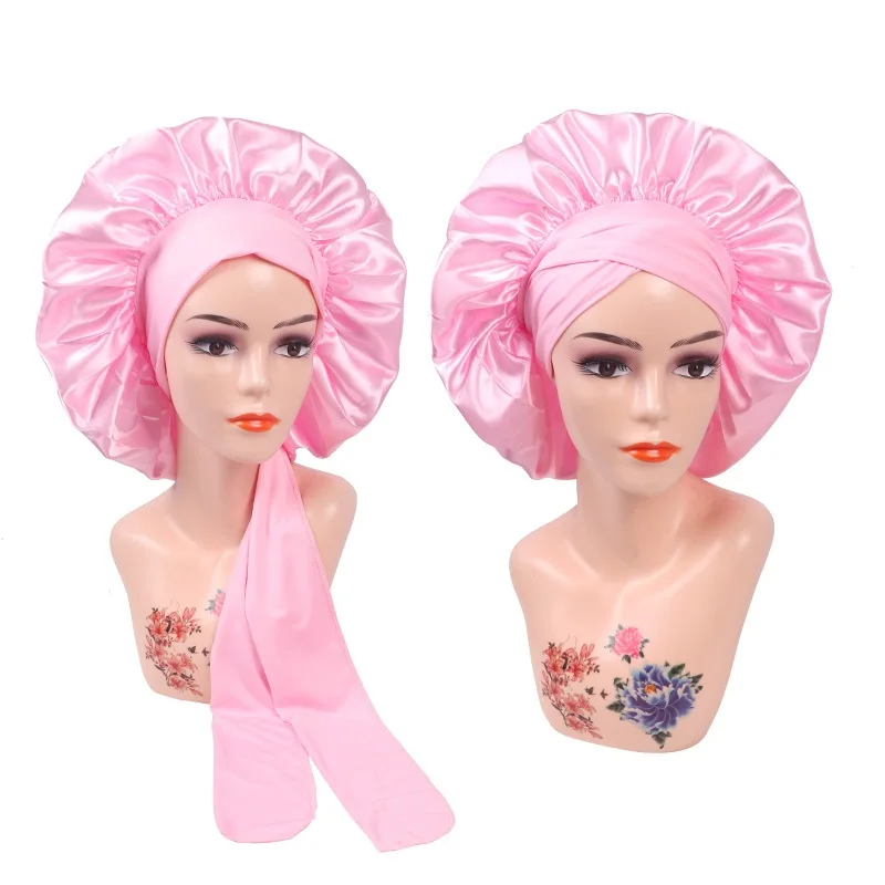 Silk Bonnet for Sleeping Women Satin Bonnet Hair Night Sleep Cap Scarf Wrap for Curly Hair 1pcs
