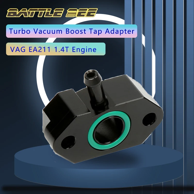 In Lega Di Alluminio Boost Sensor Gauge Turbo Boost Tap Adattatore Per Vuoto Per Vw Volkswagen Audi Ea211 1.4T Engine Battle Bee