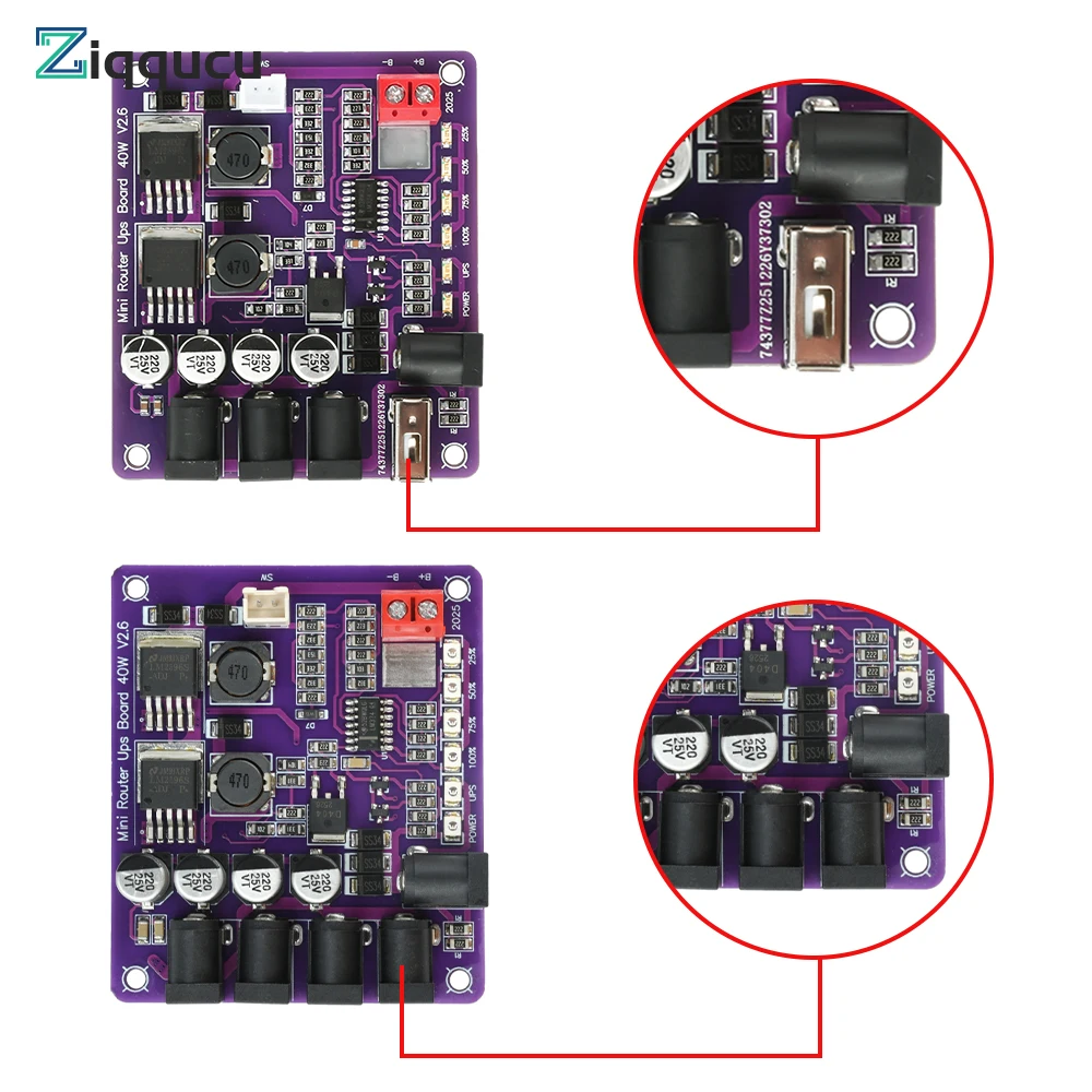 Multi-Voltage Uninterruptible Power Supply Board with Battery Charging
