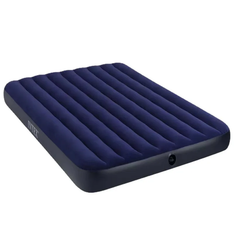 Inflatable Bed Home Outdoor Single and Double Air Mattress Increase Thick Blue Folding Convenient Mattress Multifunction Beds