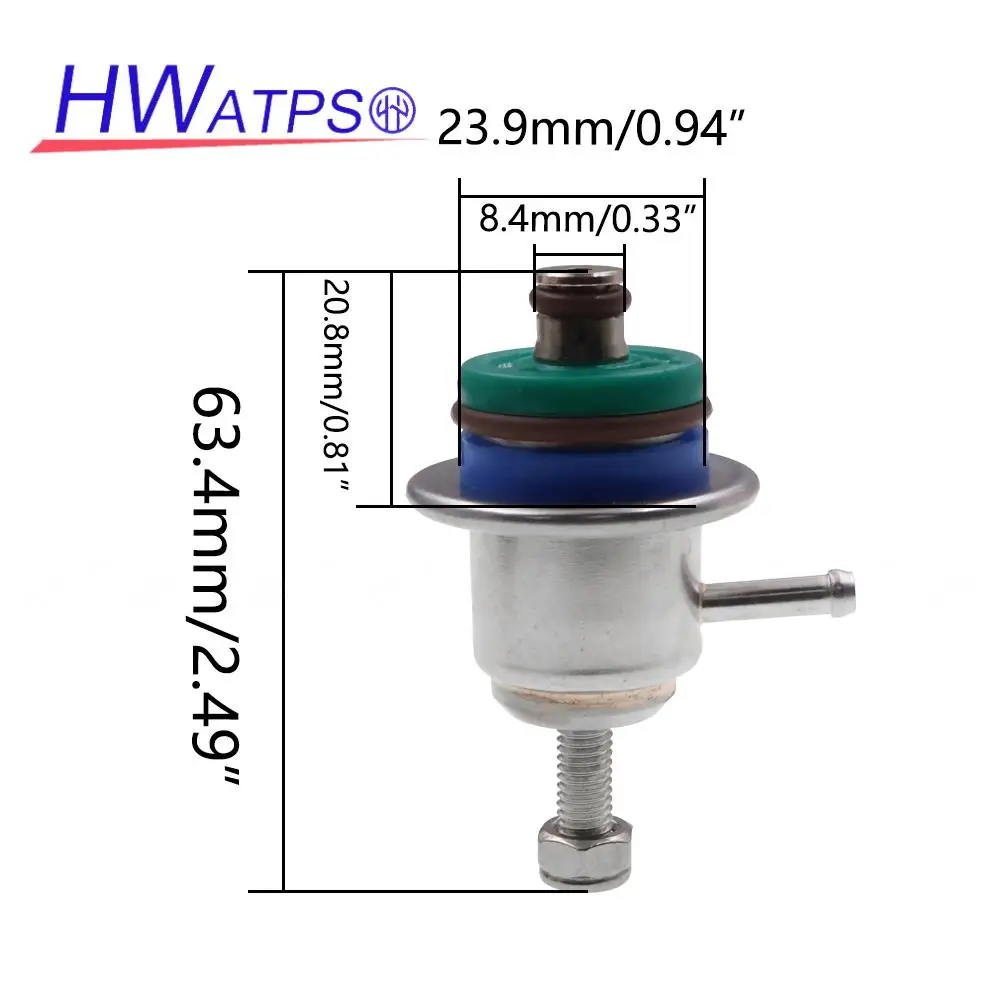 Fuel Pressure Regulator Pressure Control Valve Adjustable Aluminum Variable For Volkswagen VW Golf MK3 MK4 Jetta 1994-2005 FPR-020 FPR020