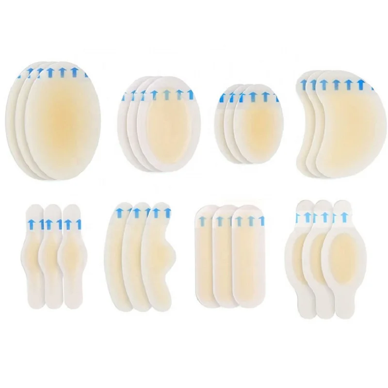 

10PCS Silicone Anti-wearing Heel Sticker Adhesive Hydrocolloid Gel Blister Plaster Heel Protector Inserts Patch Foot Cushion