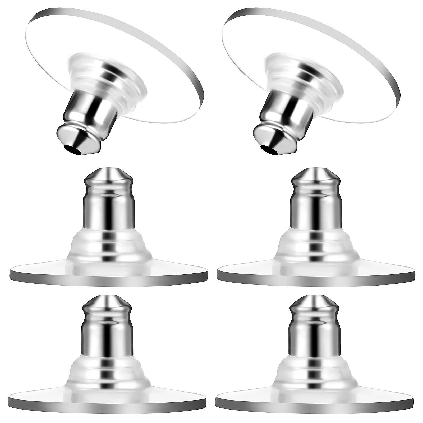 

6 Pcs Earring Backs Pierced Earring Backs Locking Earring Backs Silicone Earring Backs Replacements