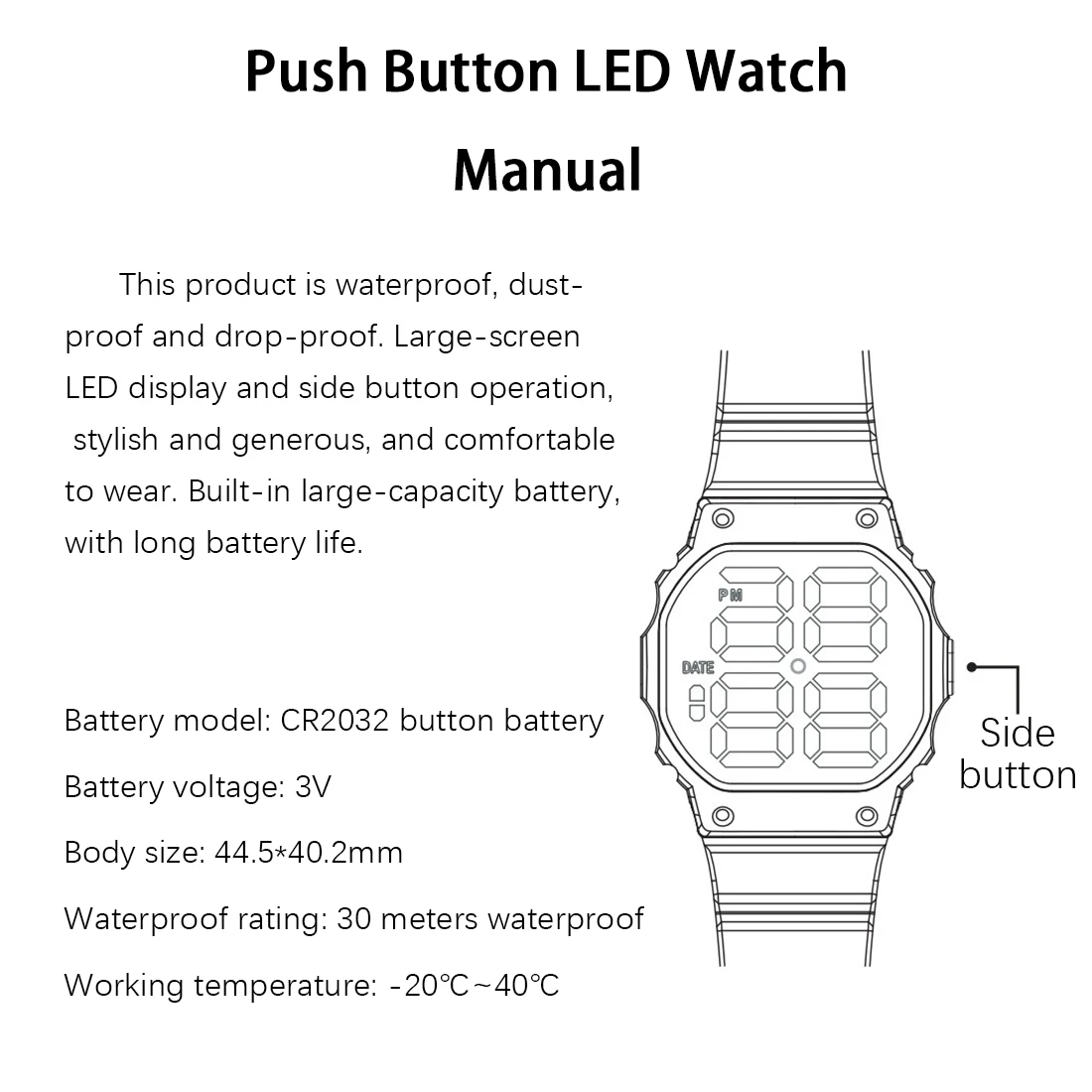 2022 Fashion LED Digital Watches Men Female Clock HD Square Dial Electronic Wrist watch For Women Kids Watches Relogio Feminino