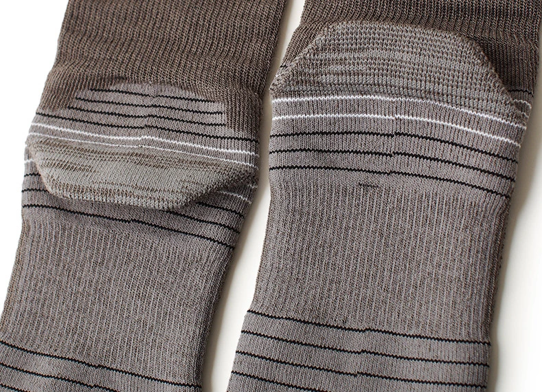 1 Paar lange Sportsocken aus Wolle für Herren, schnell trocknender Stoff, schweißabsorbierend, geruchsabweisend, zum Laufen, lange Sportsocken mit geteilter Zehenpartie – Detail 10