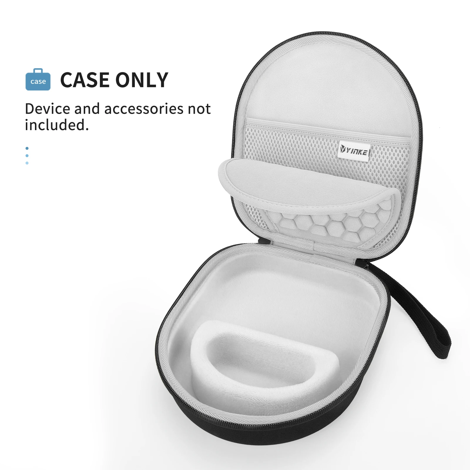 Hard EVA Case for Sony WH-CH510/JBL Tune 510BT Headphones - Lightweight Shockproof Travel Cover with Mesh Pocket & Soft Lining