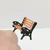 Park Benches Model 10pcs/lot Train HO Scale 1:30/50/87/100/150 Bench Chair Model Settee Railway Layout Micro Landscape Decor Toy 3