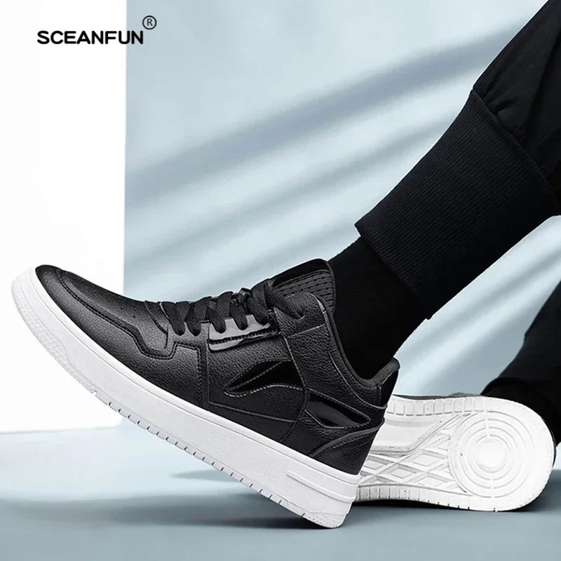 Elevator shoes for fashion men casual sneakers men invisible height increase breathable lift 8 cm luxury 4