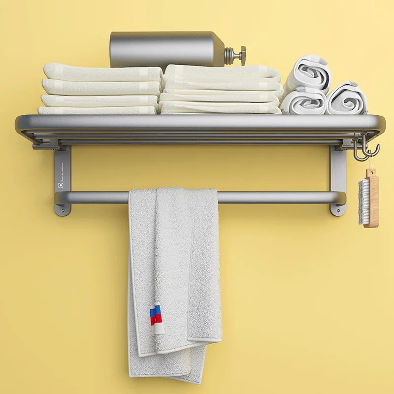 

Folding toilet storage rack, towel , non perforated bathroom , bathroom towel rack, toilet towel