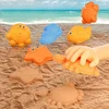 14-piece beach toy set duck beach toys beach play sand play water beach bucket digging sand fun duck random colors 5