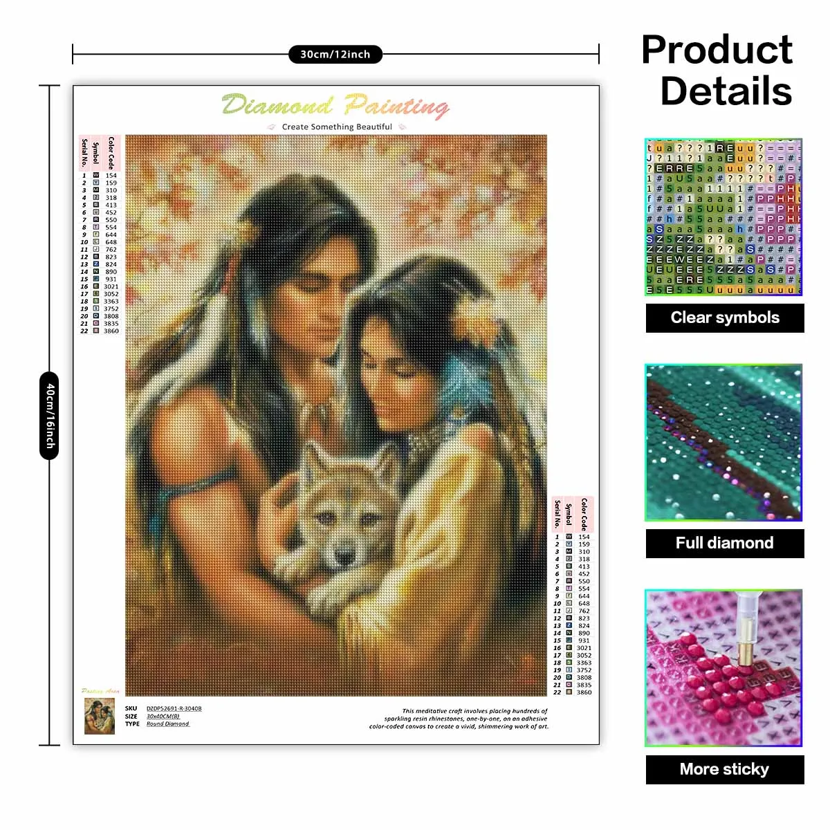 GATYZTORY 5D Diamond Painting Full Square Indian Woman Diamond Embroidery Figure Picture Of Rhinestones Mosaic Diamonds Art Kits