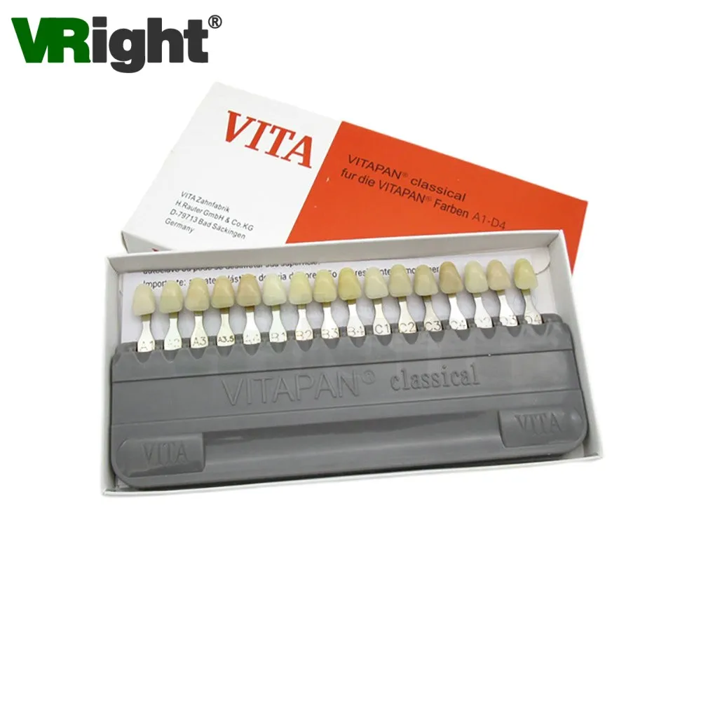 16ColorsToothModelColorimeterGuideVitaDentistryToothWhitening