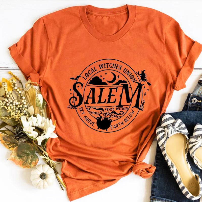 

Local Witches Shirt Halloween Gothic Women Clothes Witch T-Shirt Gift for Halloween Aesthetic Graphic T Shirts Vintage