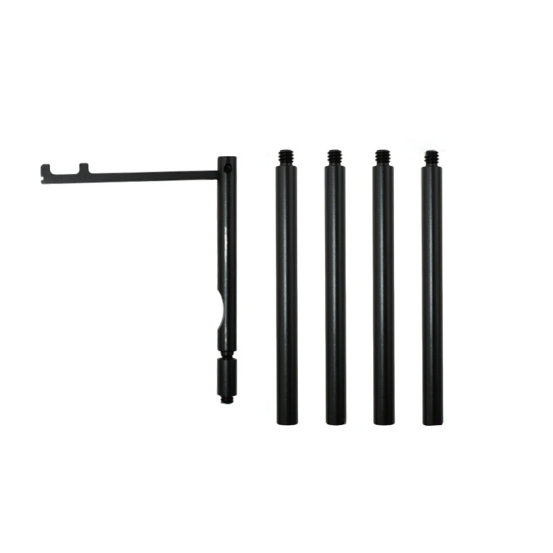 Camping Lantern Pole 1/4 Thread Light Hanger Accessories Metal Stick Holder for Hiking Outdoor Travel Picnic Folding Round Table