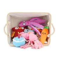 Custom Dog Toy Box - Dog Toy Basket, Collapsible,Dog Toy Bin with Comfortable Handles for Storage of Dog Toys, Dog Accessories 2