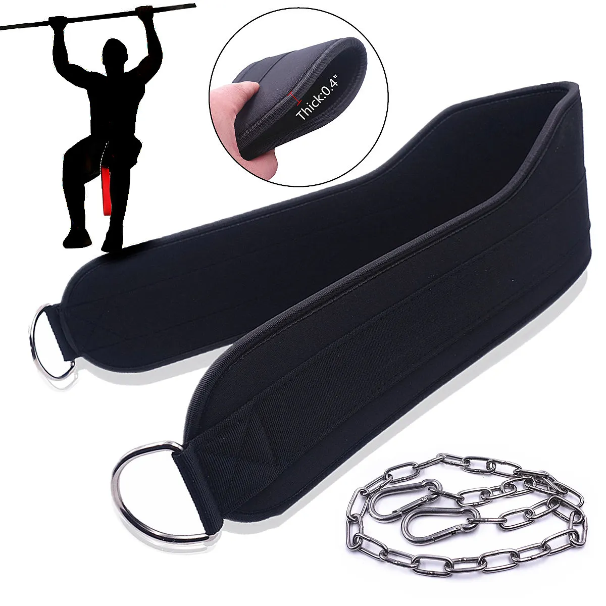 Steel chain belt for weigh lifting belt for cargo submersible belt gym carbine 