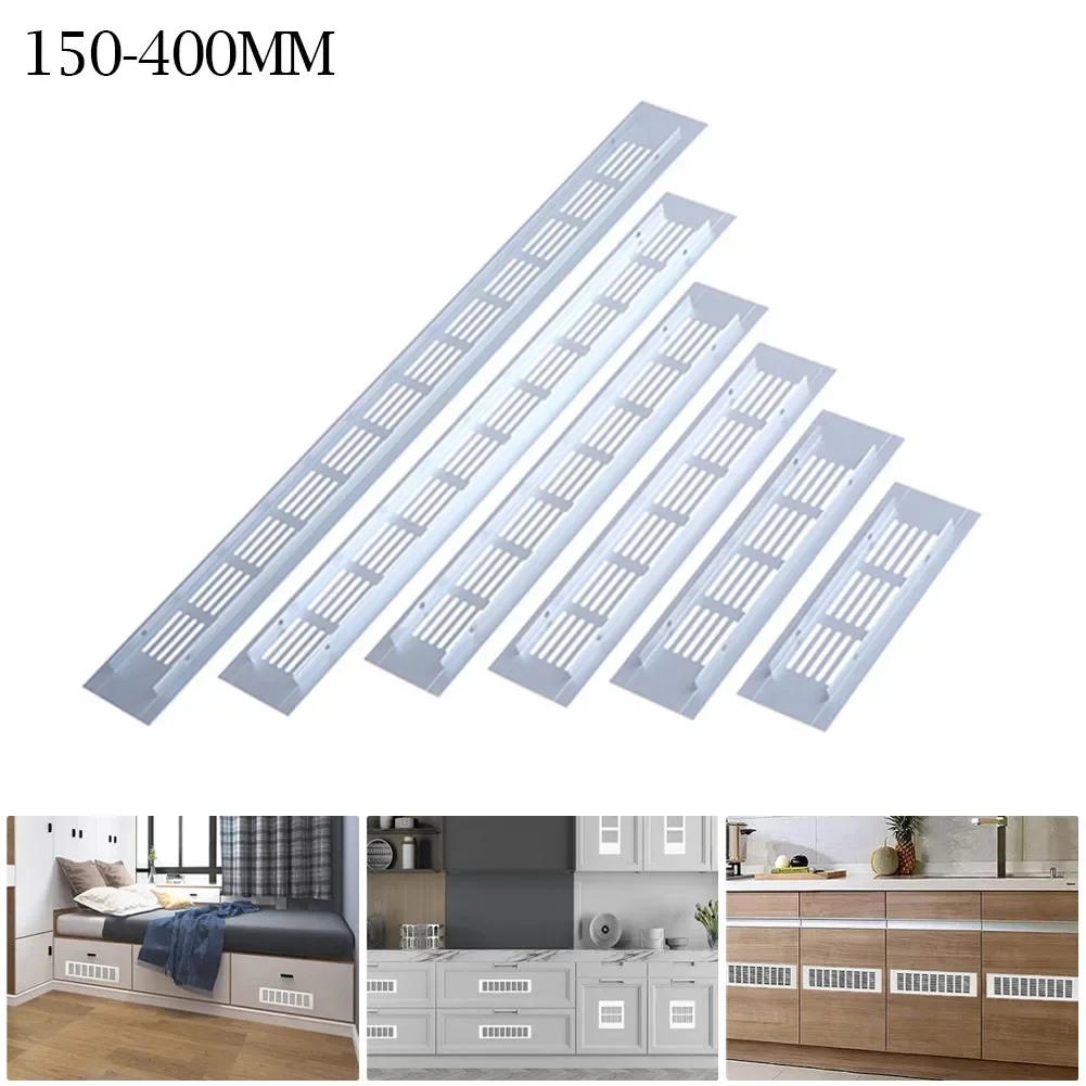 Air Vent Ventilation Grille Grille Cover Multi-size Rectangular Replacement Shoe Cabinets Silver Spare Parts Waterproof