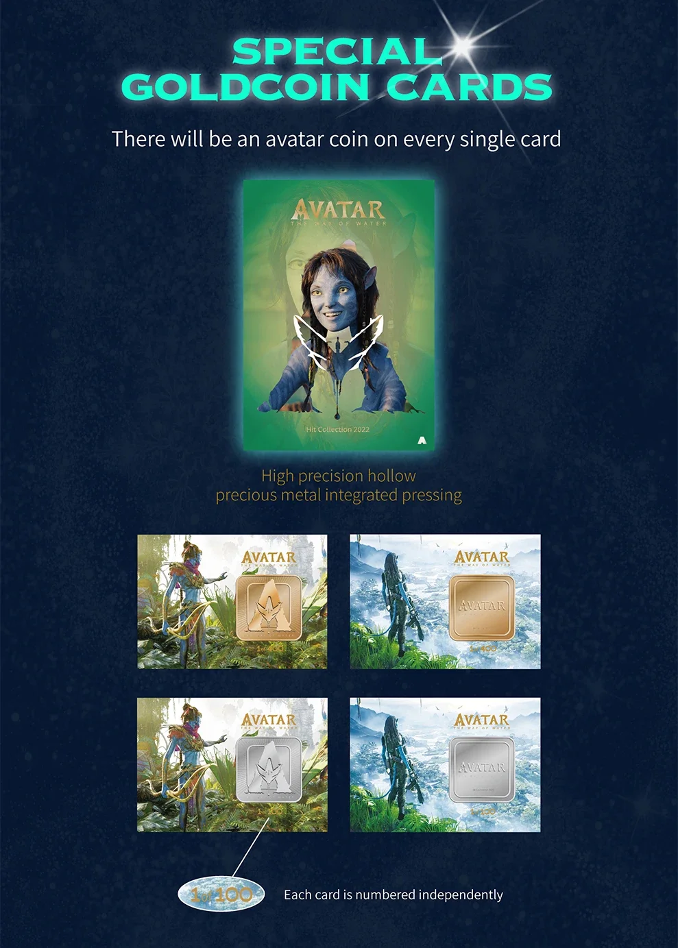 Avatar Card The Avatar Water Way Cards Science Fiction Film Character Limited Edition Card For Children Birthday Festive Gifts 3