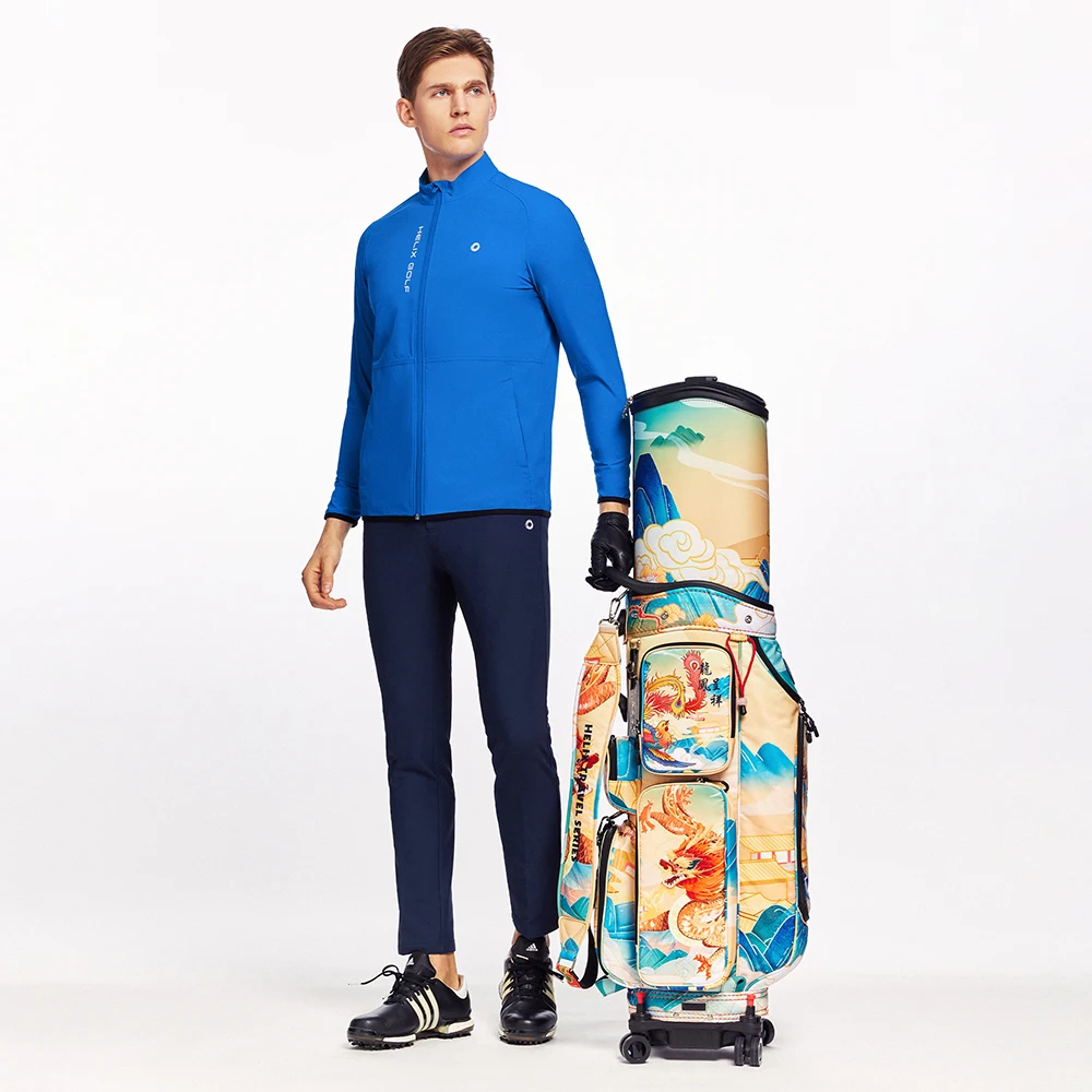 HELIX Men's Lightweight Golf Vests Outerwear Sleeveless Woven Jacket for Travel Hiking Running Fishing