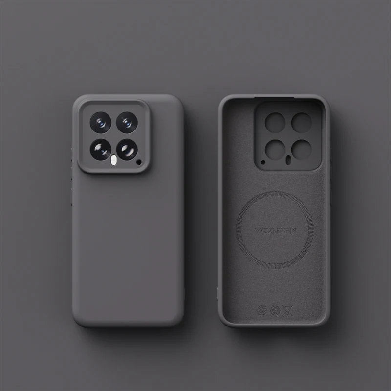 Luxury Liquid Silicone Magnetic Wireless Charging Shockproof Soft Case Cover