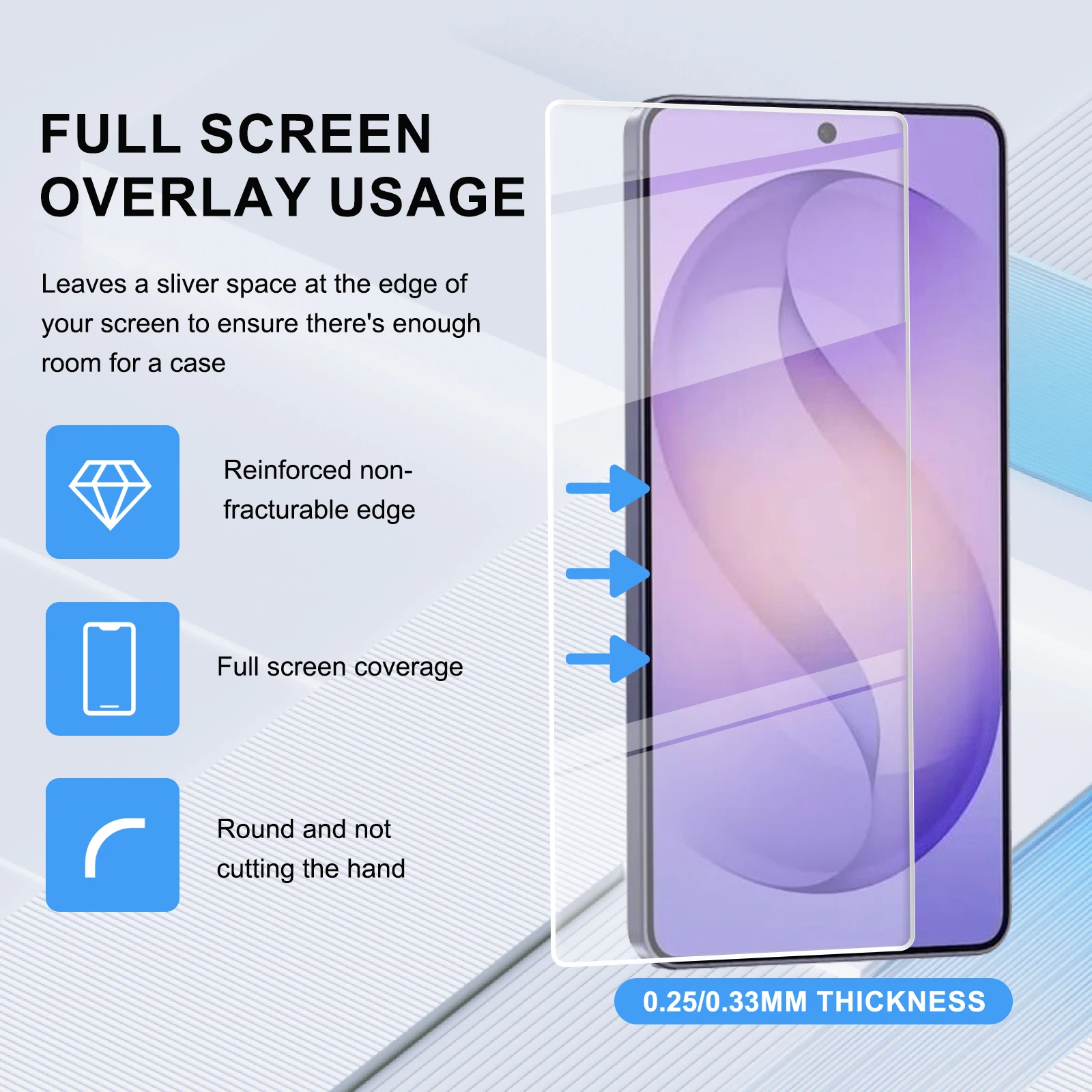 2-Pack Tempered Glass Screen Protector with Auto Dust Protection Film