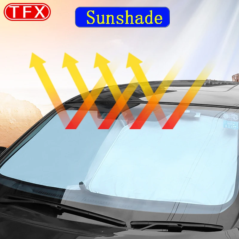 For Dodge Ram 1500-Car Styling Nano-Insulat Windshield Sunshade Front Window Sun Shade Visor Auto Interior Accessories