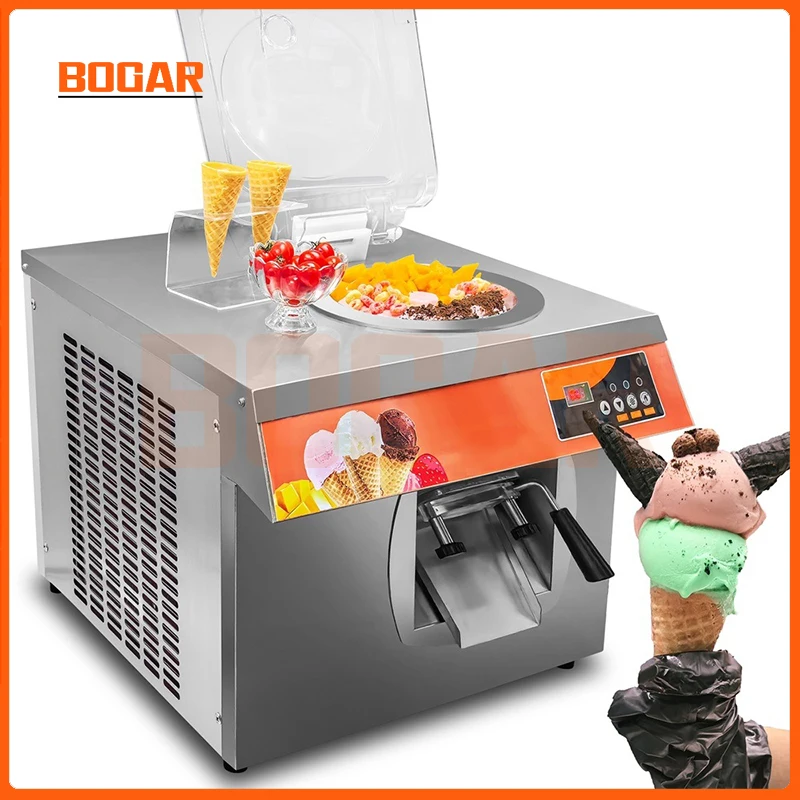 Bogar Ice Cream Machine 24 Liters Per Hour Automatic Gelato Party New Small Hard Desktop Stainless Steel Equipment Commercial 6