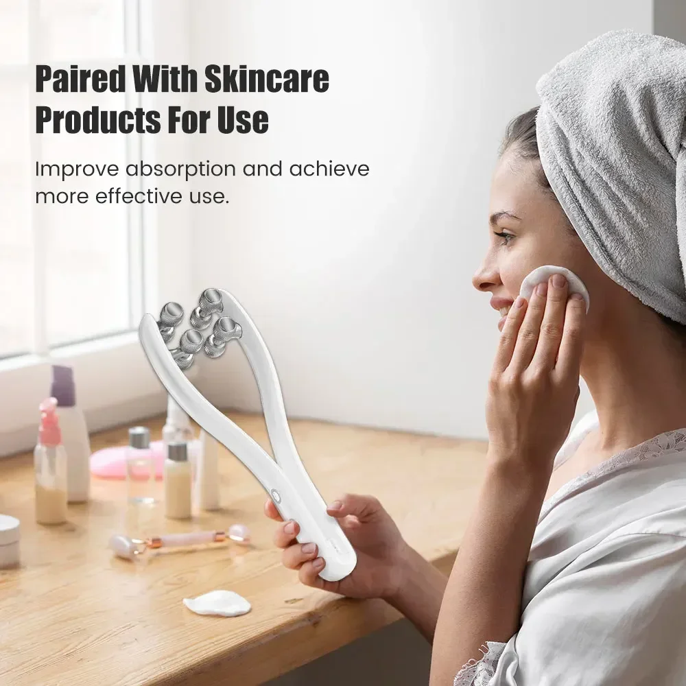 EMS Face Lifting Roller Y Shape Face Lifting Device V Shaped Facial Massager Facial Lift Up Belt Home Use Beauty Tool