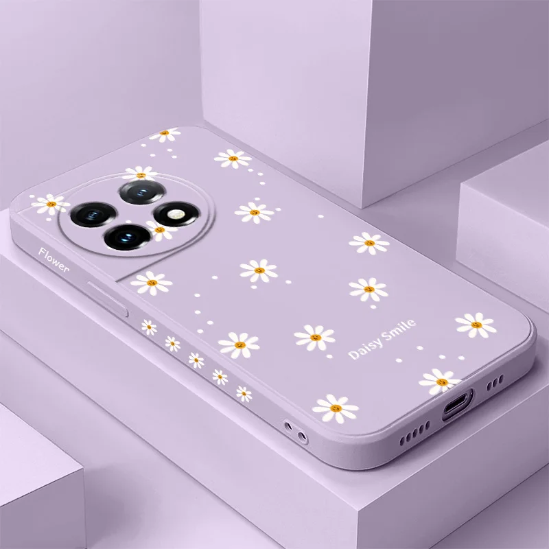 Smiling Daisy Liquid Silicone Phone Case Cover