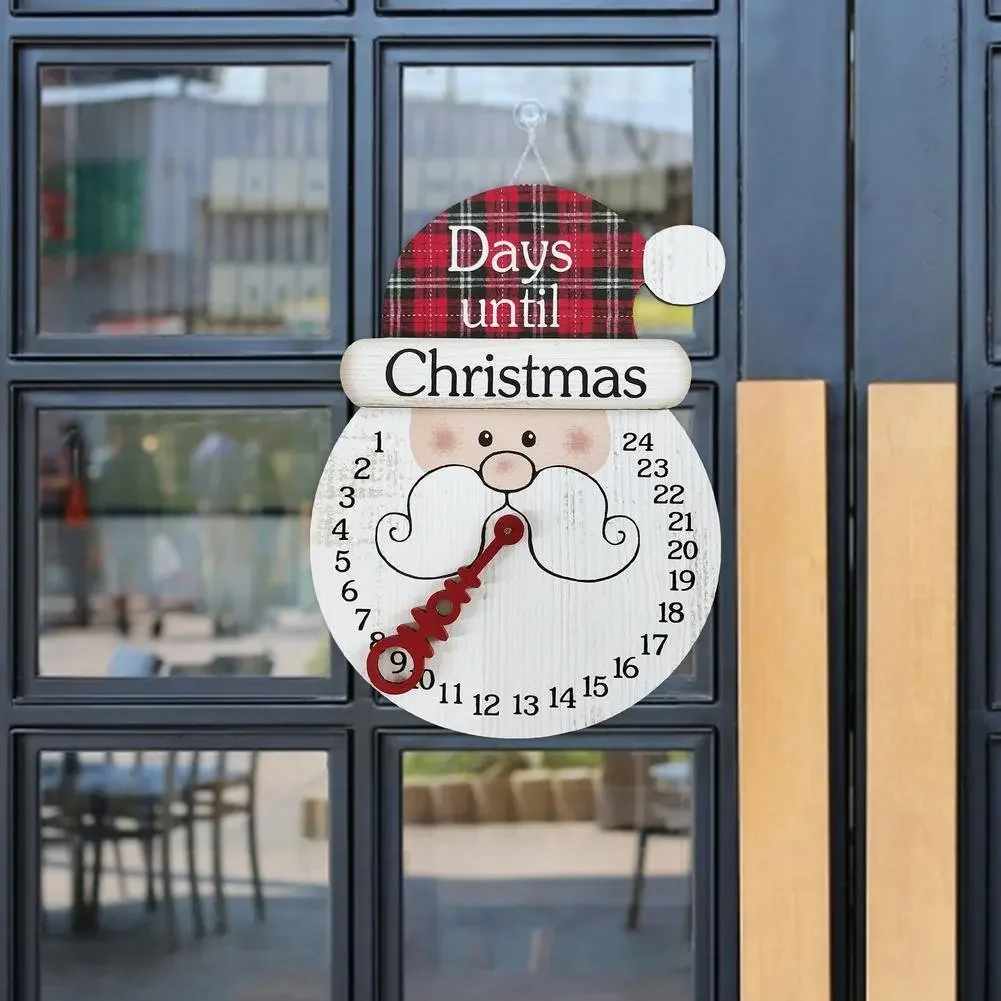 

Wooden Christmas Ornaments Creative Christmas Countdown Home Decoration Wooden Holiday Calendar Pendant Christmas Decoration