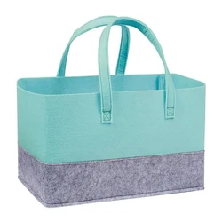 Elegant Felt Tote Bags - Versatile Reusable Bags for Weddings, Parties, and Everyday Use (Blue)