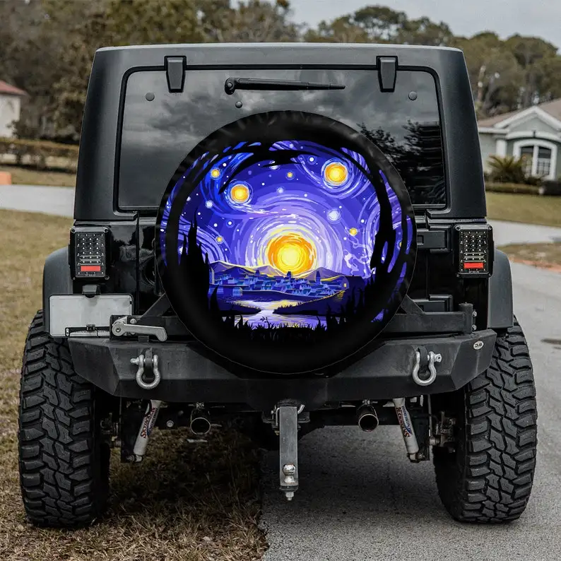 

Крышки запасных шин RV, Крышка запасной шины Moon Night Light, Крышка запасной шины для кемпера, запасные крышки шин для Rv, Крышка запасной шины Rav4