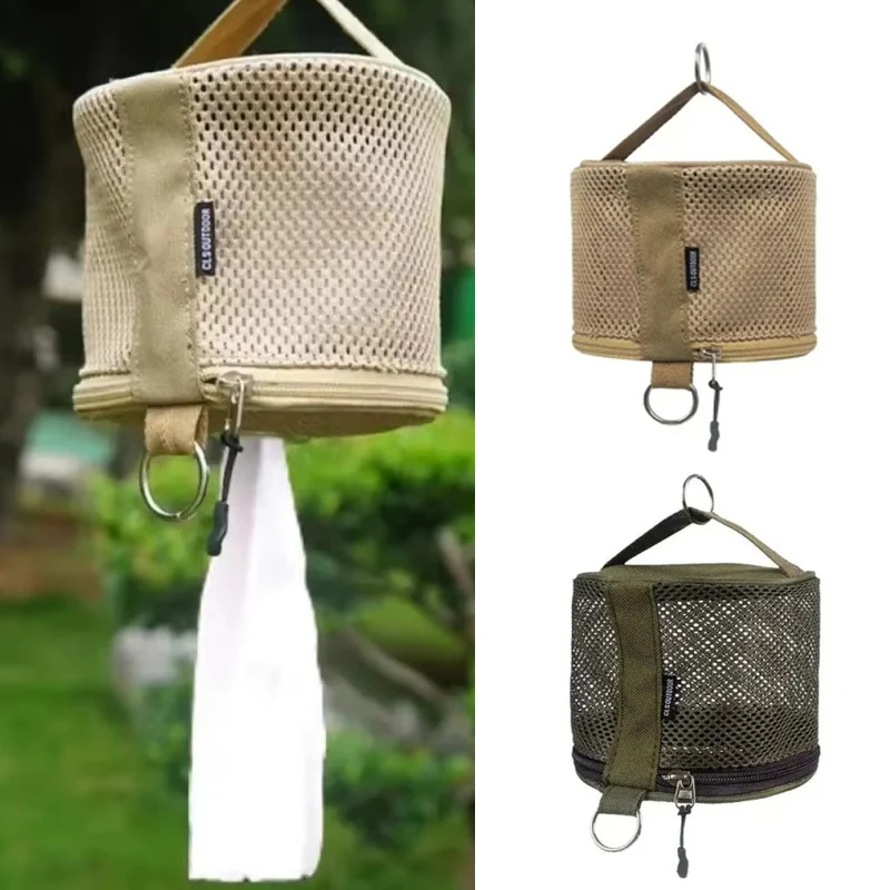 Portable Outdoor Camping Tissue Case With Hook Roll Paper Storage Bag Toilet Paper Storage Box For Picnic Hiking Camping Portable Outdoor Camping Tissue Case With Hook Roll Paper Storage Bag Toilet Paper Storage Box For Picnic Hiking Camping