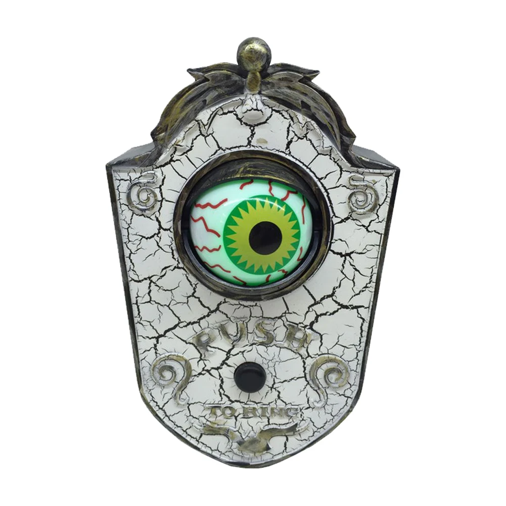 빛나는 원 아이드 초인종, 빛나는 애니메이션 눈알, 으스스한 초인종, 유령의 집..