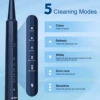SEJOY Oral Cleaning Personal Sonic Electric Toothbrush Care Appliances IPX7 5 Modes Smart Rechargeable Automatic Toothbrush 4