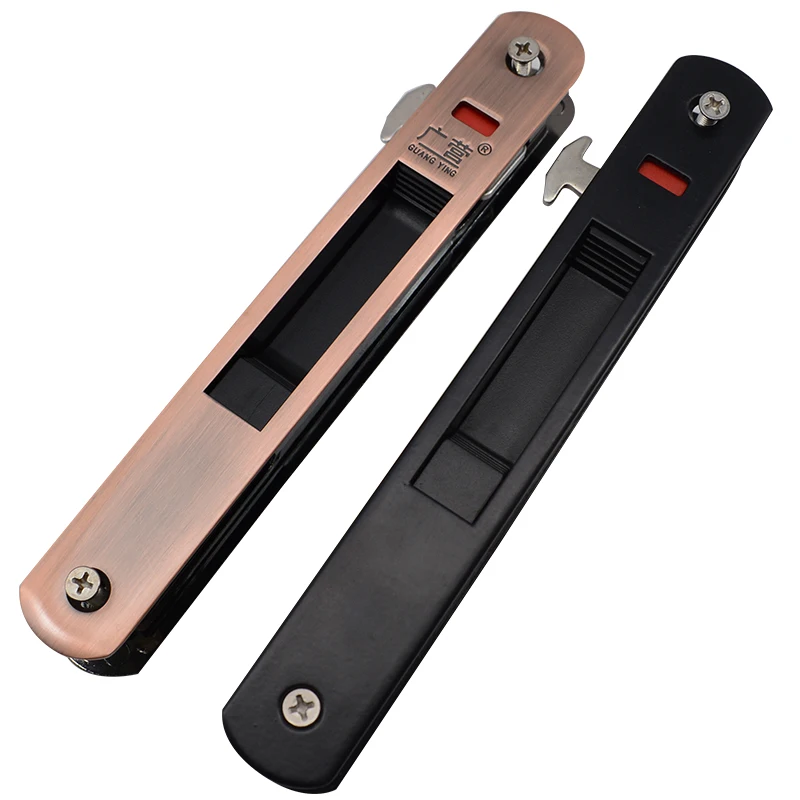 mute mortice fechaduras de porta deslizante hidde alca interior porta puxar bloqueio moderno sala madeira fechadura porta moveis ferragem 03