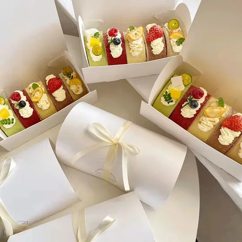 

5/10Pack Cookie Boxes Craft Paper Bakery Box Gift Packaging Boxes For Pastries Cookies Small Cakes Pie Cupcake Dessert