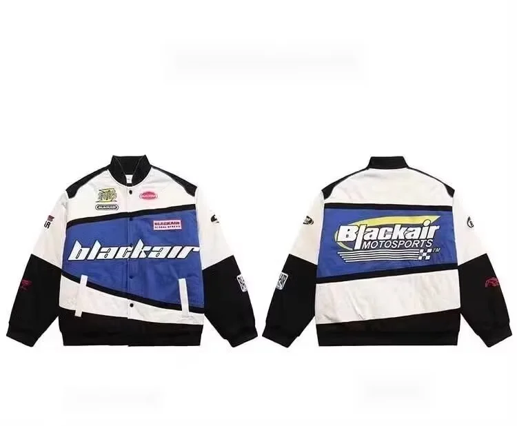 Costum de curse hip-hop de primăvară nou, brodat, High Street, la modă, de brand, pentru motocicletă, costum de baseball, jachetă pentru bărbați_voghion.com