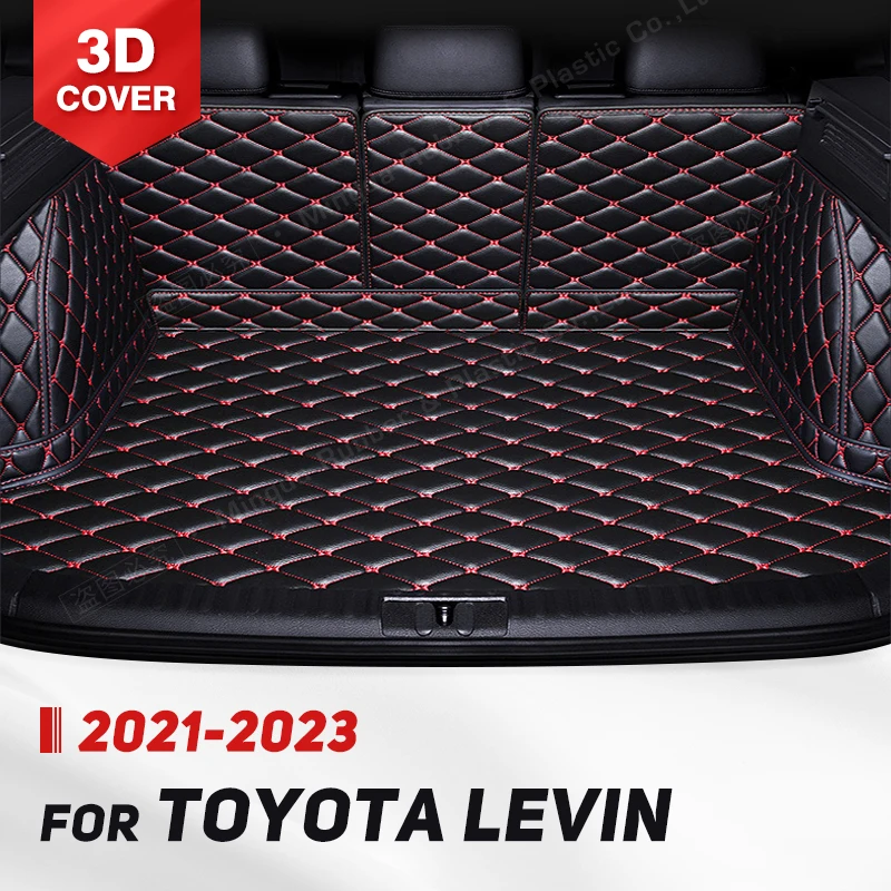 

Автомобильный коврик для багажника с полным покрытием для Toyota Levin 2021-2023 22, автомобильный коврик для багажника, подкладка для груза, защитные аксессуары для интерьера