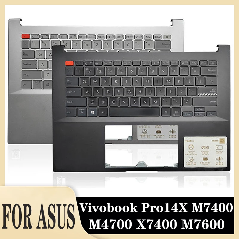 Original FOR Asus Vivobook Pro14X M7400 M4700 X7400PC M7600 Notebook Keyboard C Case 14 inches # Asus ZenFone6 (2019 Version)